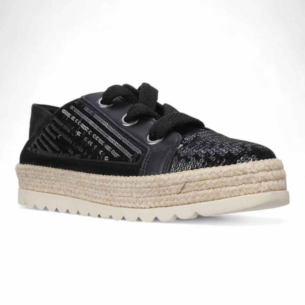 NEW LOVE RIO women's maisie sequins sneakers in black